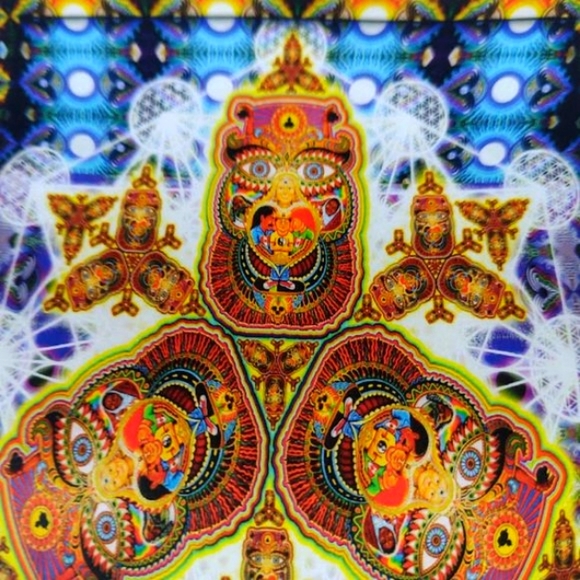 NWT Healing Fractal Wall Tapestry 53x85 Artwork by Chris Dyer 781003 Wall Decor - Picture 6 of 15